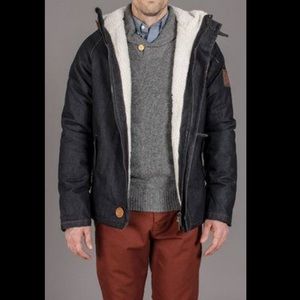 Makia Original Raglan Denim Parka Size Large